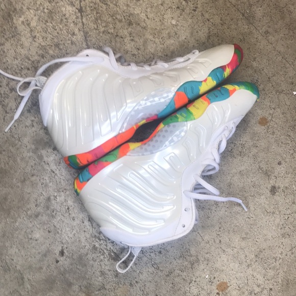 Nike Foamposite Fruity Pebbles gs 4y or 5.5 - Picture 4 of 5